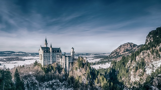 castle in the winter
